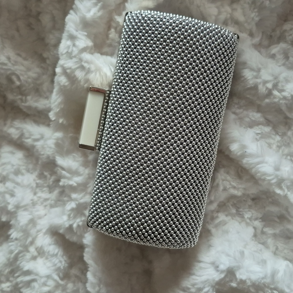 🎈Jessica McClintock NYE Silver Evening Bag